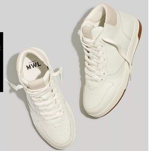 Madewell Court High-Top Sneakers in Neutral